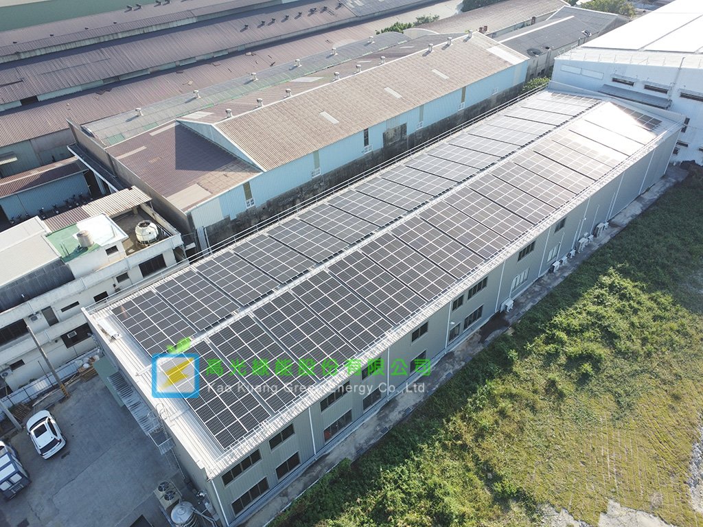 台南永康　企業工廠屋頂　203.82瓩